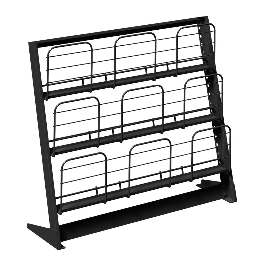 楽天市場】【本屋さんの】マガジンラック縦置き【4段：ワイド】送料