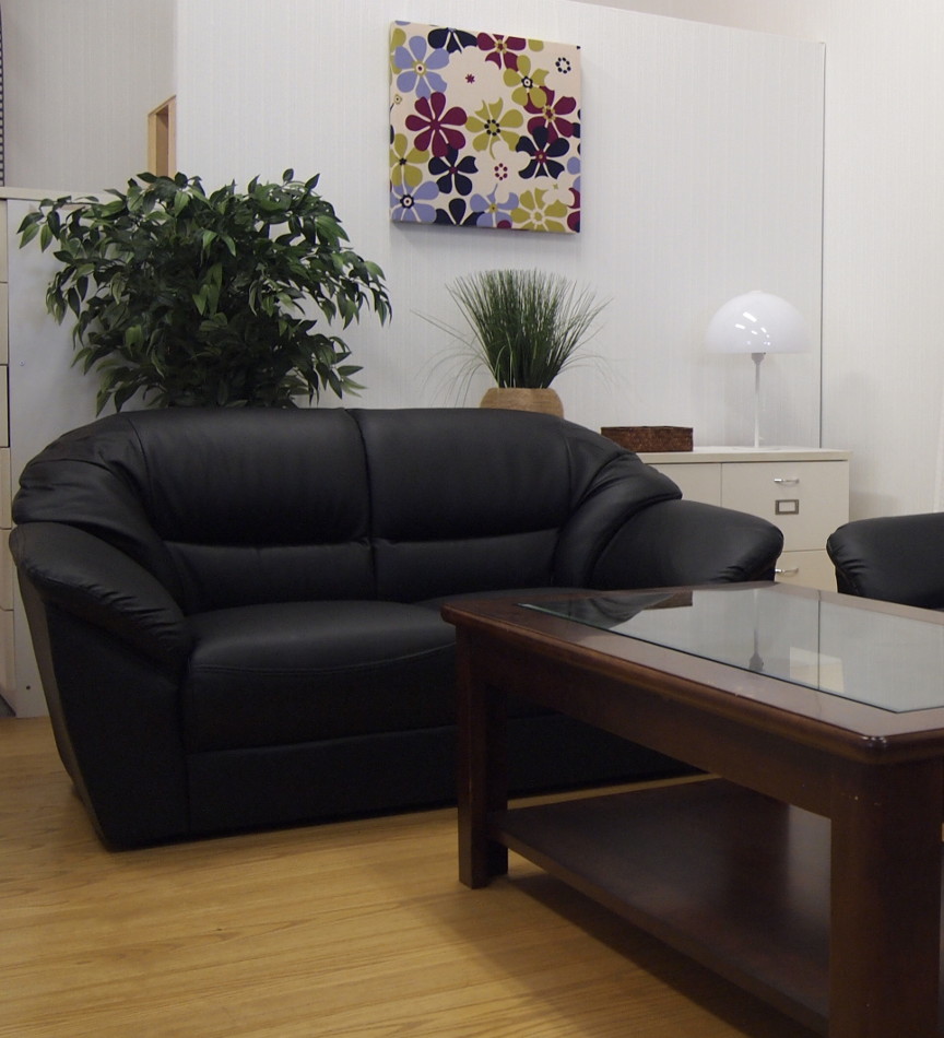 商談室 役員室の応接ソファー二人掛け合成皮革レザー貼 Kkkez Onpointchiro Com