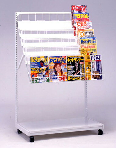 楽天市場】コンビニの雑誌ラック 90cm幅 kkkez 学校 カタログスタンド