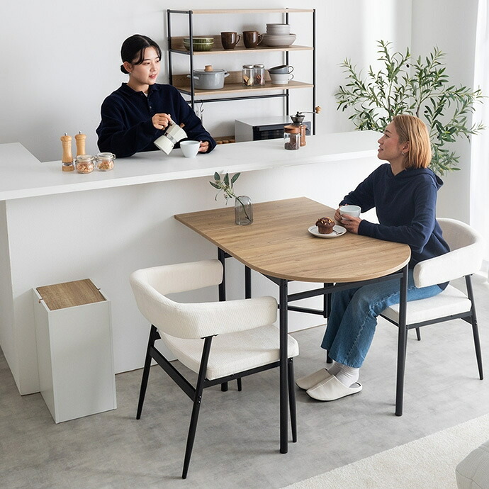 伸縮式 ダイニングテーブル 接客 レジカウンター 受付カウンターテーブル バタフライ式 半円 小型レジ台 応接 カフェテーブル ティーテーブル 大理石風