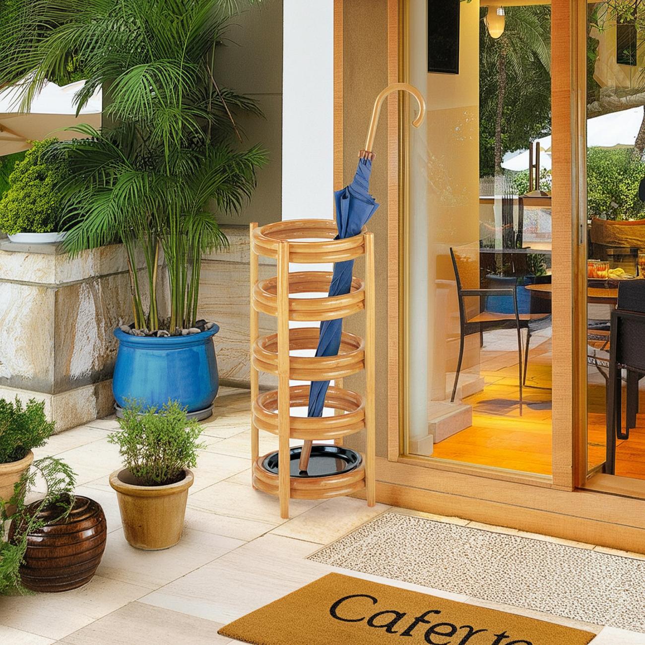 楽天市場】ラタン ナチュラル 傘立て 傘入れ 籐家具 雑貨 インテリア