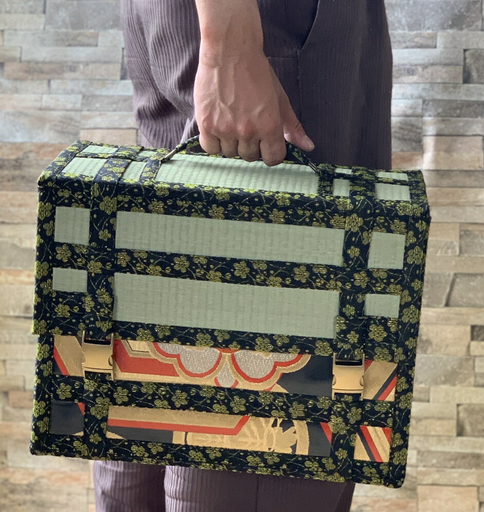畳アタッシュケース 日本製 Made in Japan 熊本県産 受注生産1か月 民芸和家具