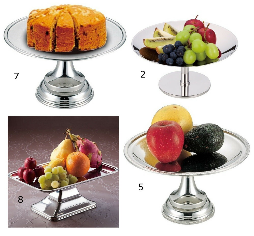 昭和レトロ　最高級　 18-8 ステンレススチールケーキスタンド 昭和レトロ 最高級 18-8 ステンレススチールケーキスタンド 昭和レトロ