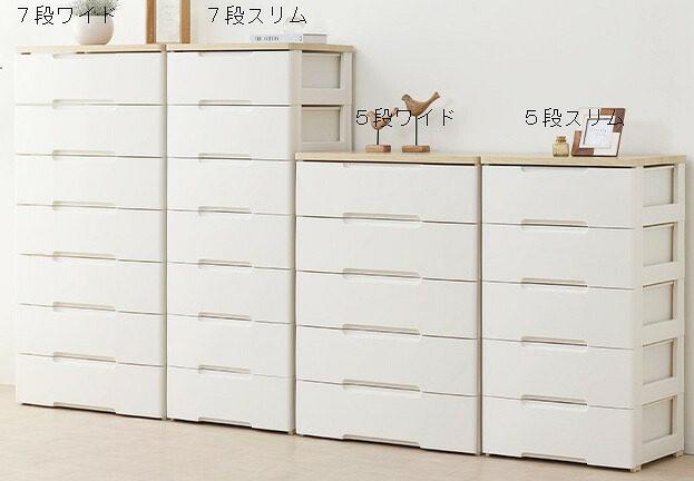 タンス たんす チェスト ポリプロピレン製 ４サイズ展開 ランドリーラック 金属スライドレールで引出しやすい