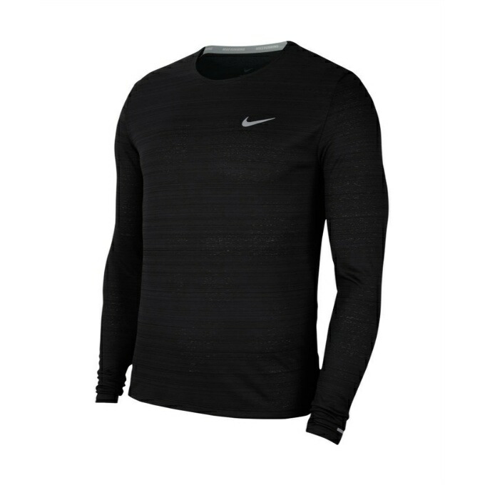 楽天市場 ナイキ ランニングウェア Tシャツ 長袖 メンズ ドライフィット Miler Men S Long Sleeve Running Top Cu5990 010 Nike 沖縄 ヒマラヤ 楽天市場店