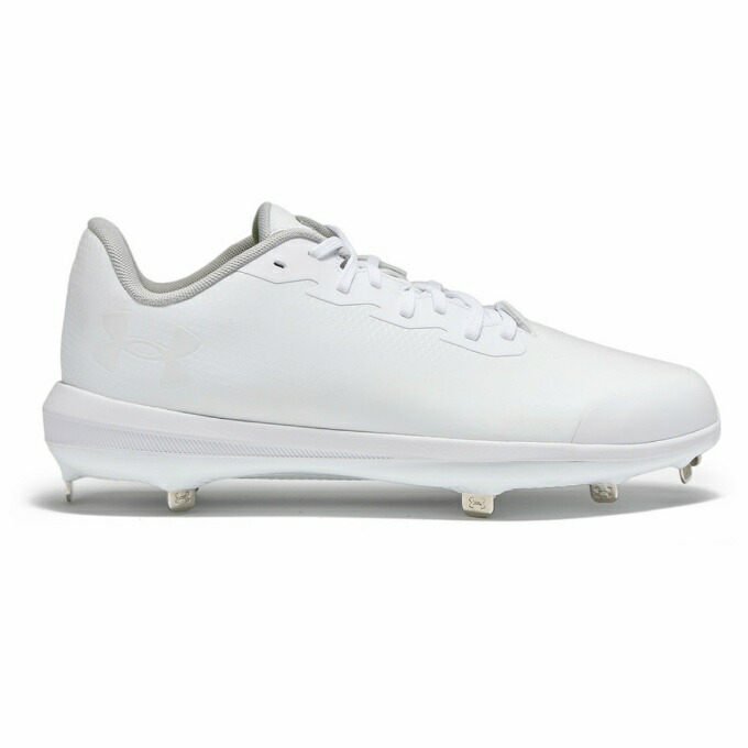 アンダーアーマー 野球 金歯スパイク メンズ UAエクストリーム2.0 スチール ティップス ワイド 3026907-100 UNDER ARMOUR 幅広 白 ホワイト