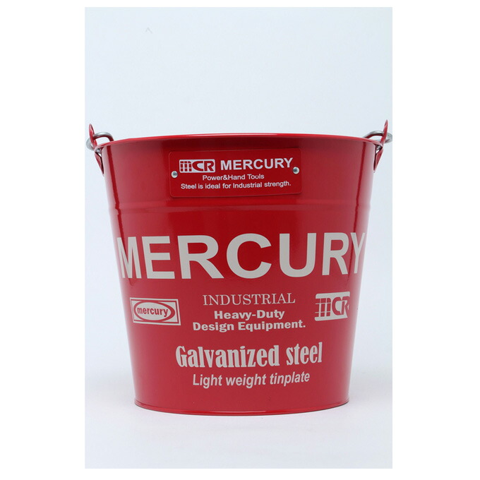 マーキュリーMERCURYバケツブリキバケツレギュラーレッドMEBUBRRD