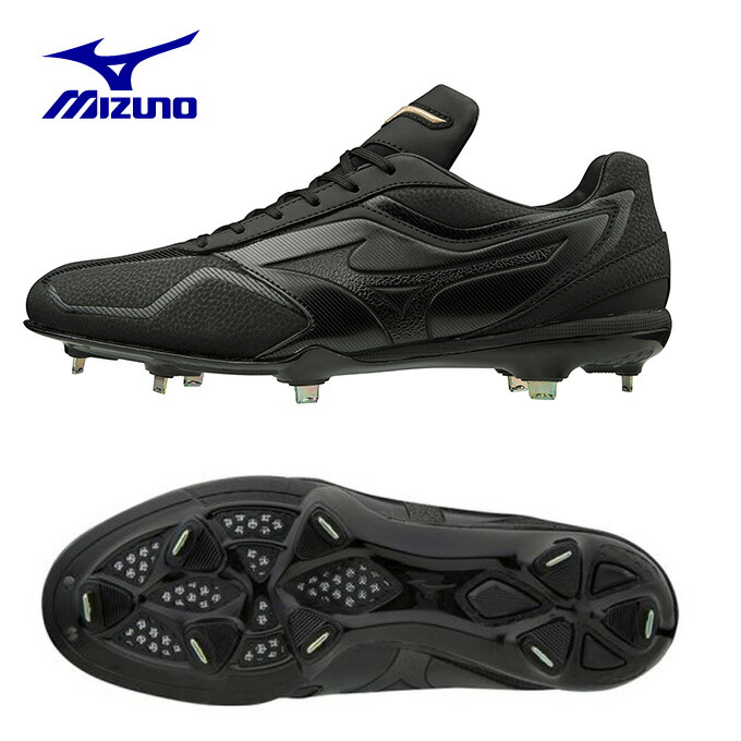 GEバリオス (19ss) (mizuno) 【3%OFFクーポン発行中】 メンズ 3E相当 QS ブラック×ブラック ミズノ 11gm191200 スパイク