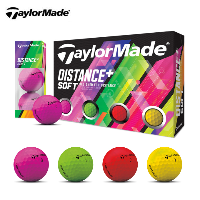 楽天市場 テーラーメイド Taylormade ゴルフボール 1ダース Distance Soft ディスタンス ソフト マルチカラー ボール M ヒマラヤ楽天市場店