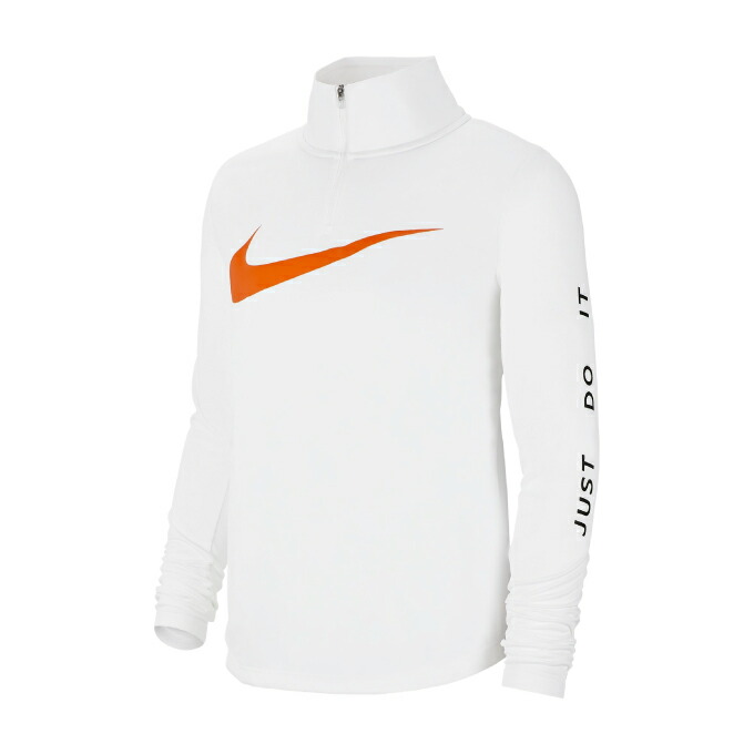 楽天市場 ナイキ スポーツウェア 長袖tシャツ レディース スウッシュ ラン ミッドqz レイヤー Ck0176 100 Nike ヒマラヤ楽天市場店