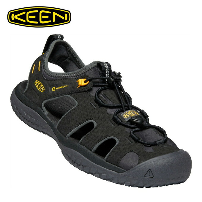 楽天市場 キーン Keen サンダル メンズ ソーラーサンダル Bk Gd ヒマラヤ楽天市場店