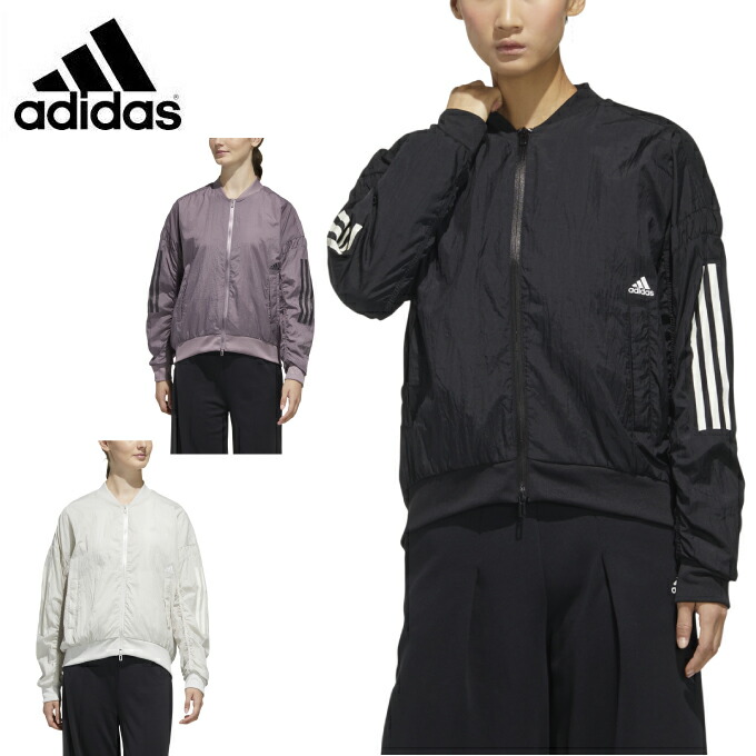 楽天市場 アディダス ウインドブレーカー ジャケット レディース ライトウーブン ボンバージャケット Gun Adidas ヒマラヤ楽天市場店