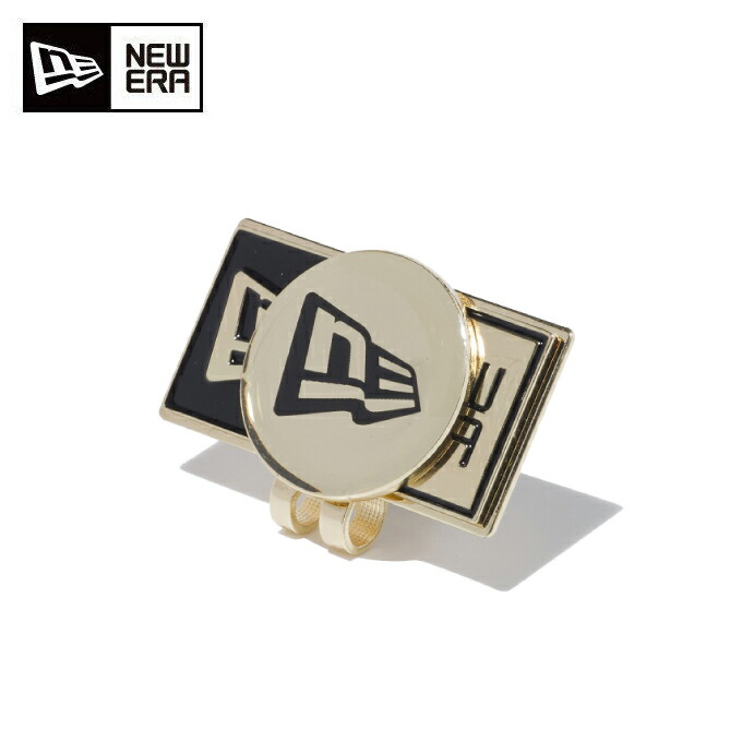 楽天市場 ニューエラ New Era ゴルフ マーカー ベーシックマーカー ニューエラボックスロゴ フラッグロゴ ゴールド ヒマラヤ楽天市場店
