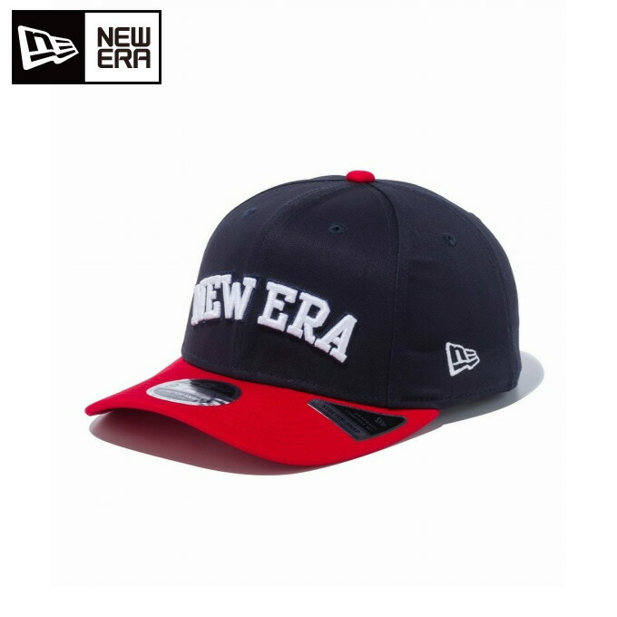 楽天市場 ニューエラ New Era ゴルフ キャップ メンズ 9fifty ストレッチスナップ New Era ロゴ ネイビー スカーレットバイザー ヒマラヤ楽天市場店