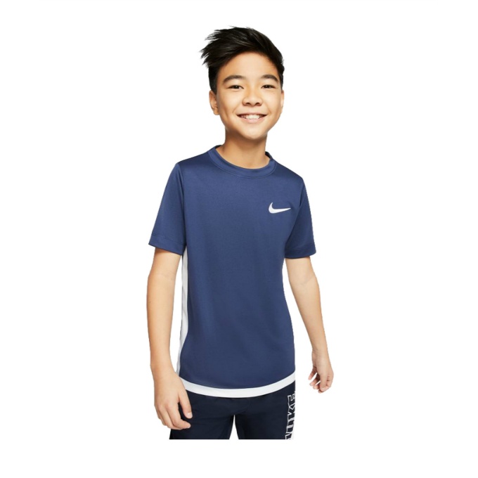 楽天市場 ナイキ Tシャツ 半袖 ジュニア Dri Fit ドライフィット トロフィ S S トップ Av46 410 Nike ヒマラヤ楽天市場店