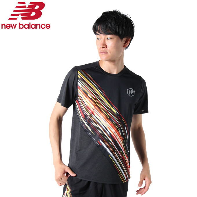 楽天市場 ニューバランス ランニングウェア Tシャツ 半袖 メンズ Hz トレーニング ショートスリーブシャツ Amt Bk New Balance ヒマラヤ楽天市場店