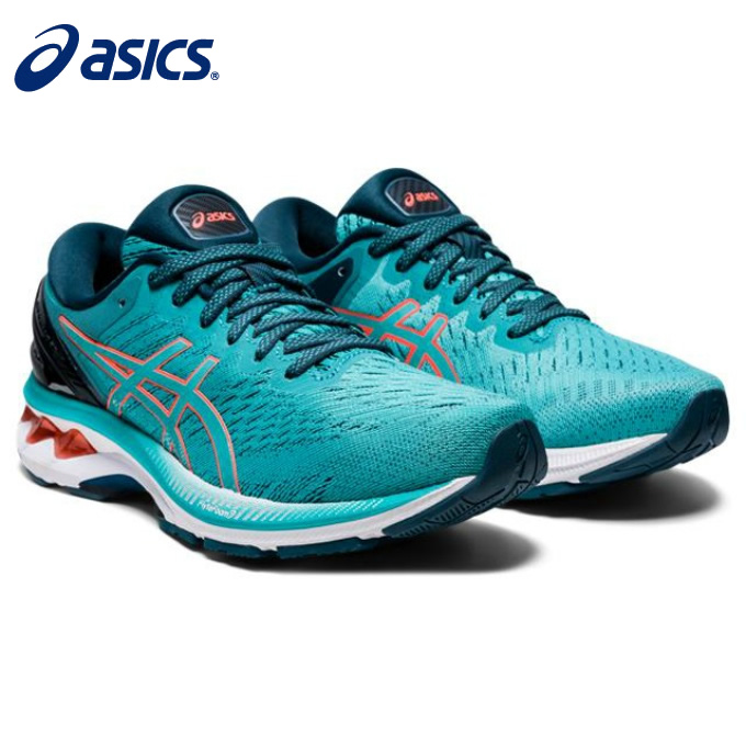 楽天市場 Gel Kayano 27 Standard Techno Cyan Sunrise Red 1012a649 300アシックス ゲルカヤノ ランニング レディースランニングシューズ スポーツシューズ 運動靴 スニーカー アシックス公式ストア楽天市場店