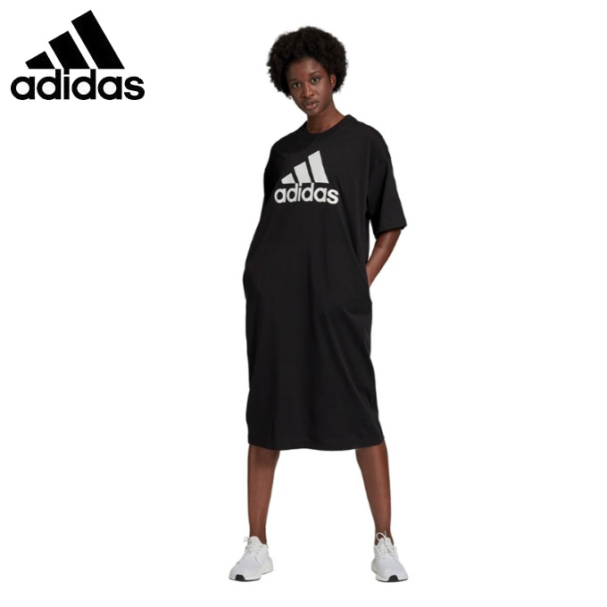 楽天市場 アディダス Tシャツ 半袖 レディース バッジ オブ スポーツ ロングtシャツワンピース Fr5112 Ipb07 Adidas ヒマラヤ楽天市場店