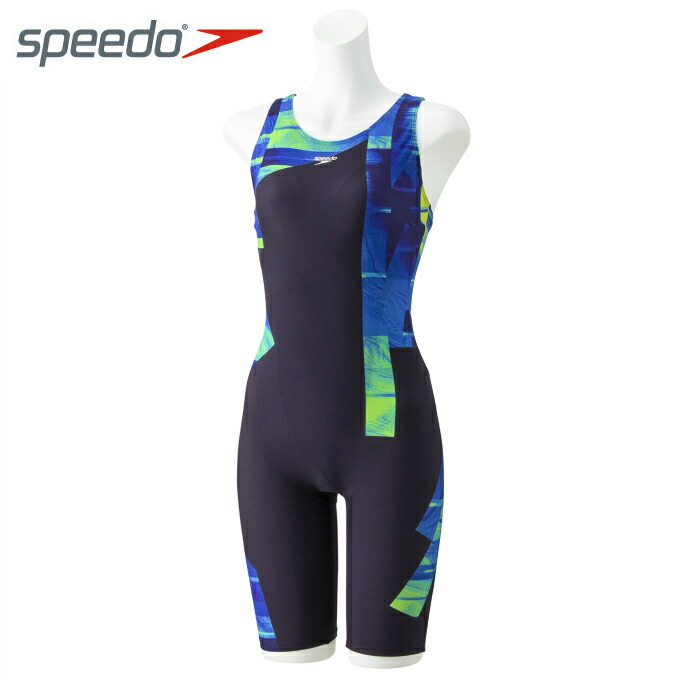 速さ Speedo フィジカルフィットネス海水着 オール宿ワン レディース コントアールルースンニースキン Contour Loosen Kneeskin Sfw158 Bl Arsn Sn