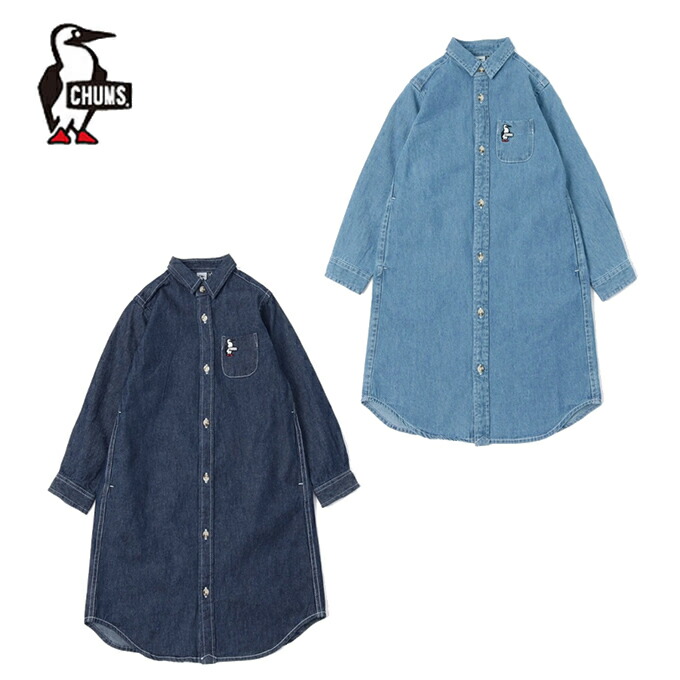 楽天市場 期間限定対象商品500円クーポン発行中 チャムス Chums ワンピース ジュニア キッズデニムシャツワンピース Ch22 1011 ヒマラヤ楽天市場店