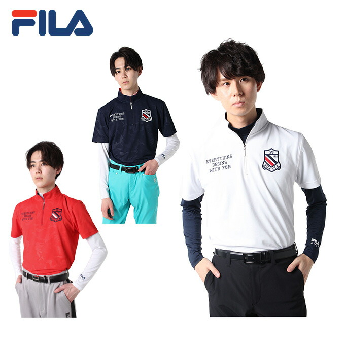 安い購入 フィラ Fila ゴルフウェア シャツセット メンズ 半袖シャツインナーセット 741 500 即発送可能 Bralirwa Co Rw