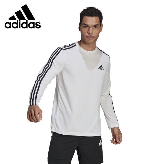 楽天市場 アディダス スポーツウェア 長袖 メンズアディダス デザインド トゥ ムーブ Aeroready 3ストライプス 長袖tシャツ Gm2150 Adidas ヒマラヤ楽天市場店
