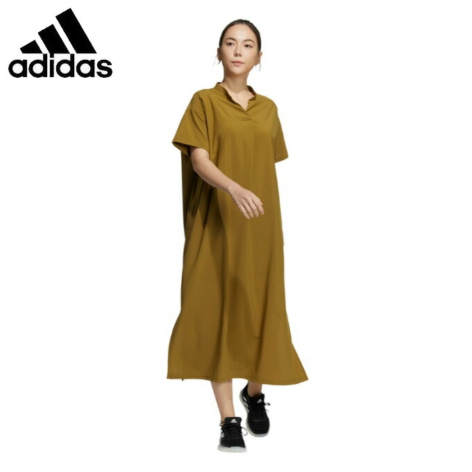 楽天市場 アディダス ワンピース レディース ウーブン 半袖tシャツワンピース H L4370 Adidas ヒマラヤ楽天市場店