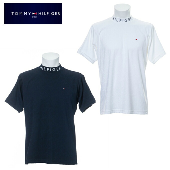 代引不可 トミーヒルフィガーゴルフ Tommy Hilfiger Golf ゴルフウェア 半袖シャツ メンズ ウェービーフラッグハイネックシャツ Wavy Flag Highneck Shirt Thma142w 格安即決 Gonzaga Mg Gov Br