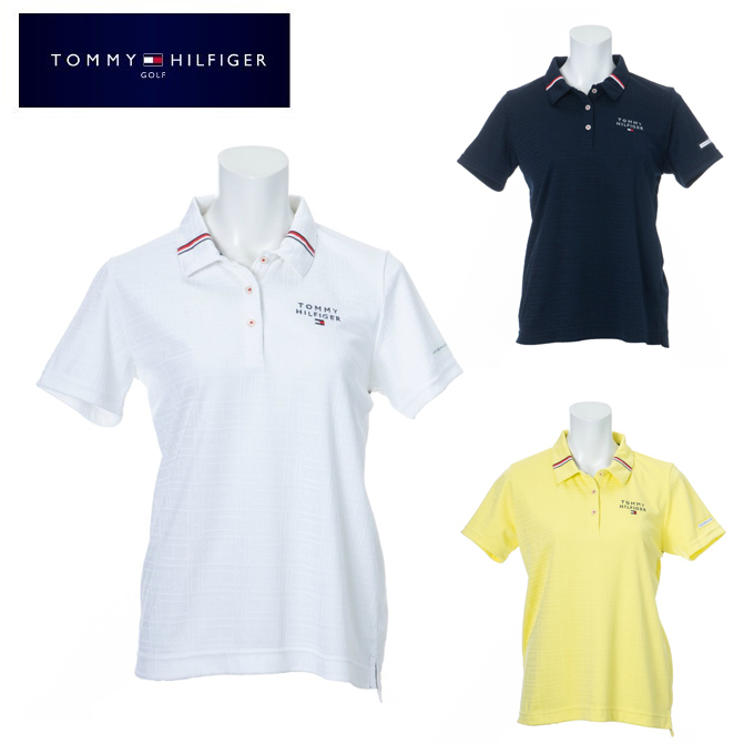 新発売の トミーヒルフィガーゴルフ Tommy Hilfiger Golf ゴルフウェア ポロシャツ 半袖 レディース Thロゴアンドフラッグジャガード ポロシャツ Th Logo And Flag Jacquard Polo Thla106 再再販 Maccamotor Com