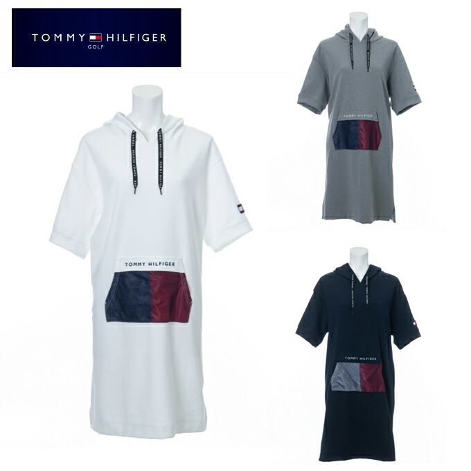 Hilfiger ワンピース Golf トミーヒルフィガーゴルフ Tommy ゴルフウェア Onepiece ワンピース レディース Pocket ウェア Thla128 ヒマラヤ店 購入後レビュー記入でクーポンプレゼント中 Onepiece フラッグポケットワンピース Flag