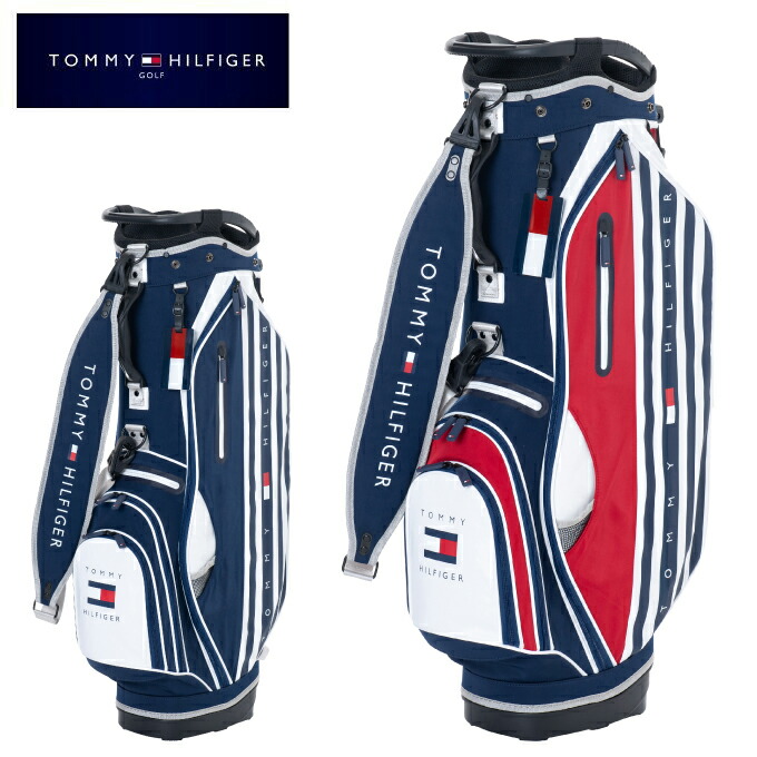 値引 トミーヒルフィガーゴルフ Tommy Hilfiger Golf スタンドキャディバッグ メンズ Stripe Stand Caddie Bag Thmg1sc7 ヒマラヤ店 正規激安 Qchfoundation Ca