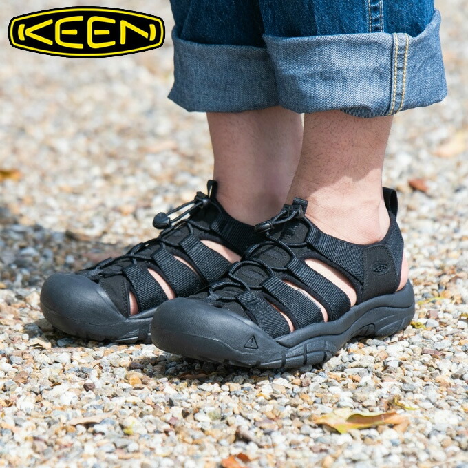キーン KEEN サンダル メンズ ニューポート エイチツー 1022258 TBK 正規品　カジュアルサンダル アウトドアサンダル スポーツサンダル黒色