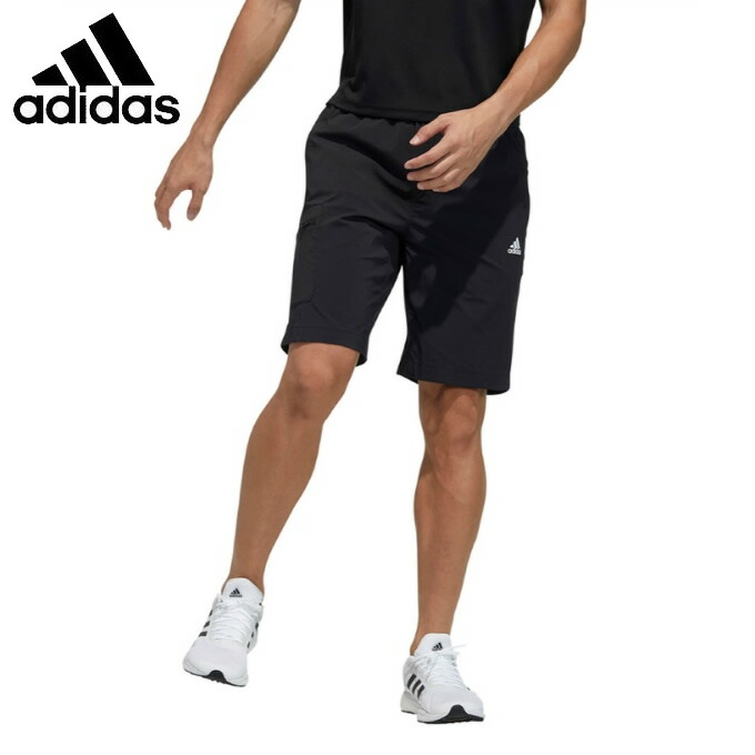 アディダス メンズ ハーフパンツ adidas 3S ESS ショートパンツ ウーブンショーツ 下 ウェア トレーニング ジャージ 3本ライン  28983 短パン M