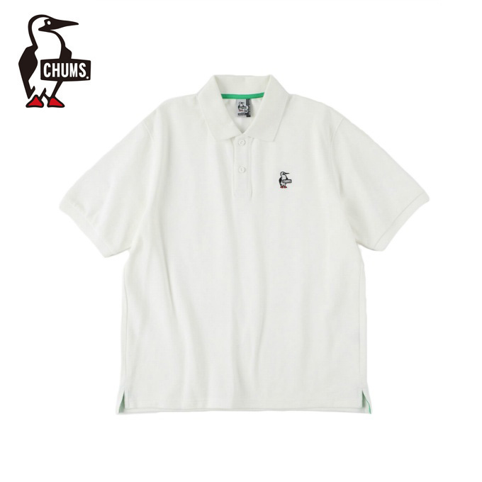 チャムス Chums ポロシャツ レディース ブービーポロシャツ 人気ブランド新作豊富 Shirt White Ch12 1157 Polo Booby