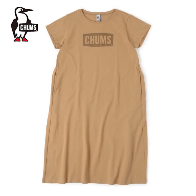 楽天市場 チャムス Chums ワンピース レディース チャムスロゴドレス Ch18 1168 Beige ヒマラヤ楽天市場店