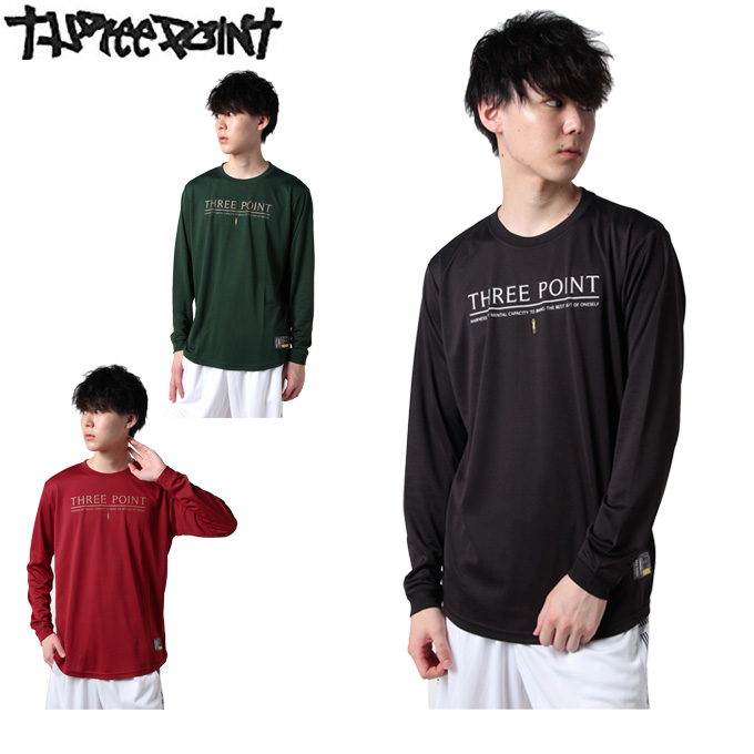 楽天市場】スリーポイント ThreePoint バスケットボール 長袖シャツ ジュニア ワンポイントTシャツ TP570414K06 :  ヒマラヤ楽天市場店