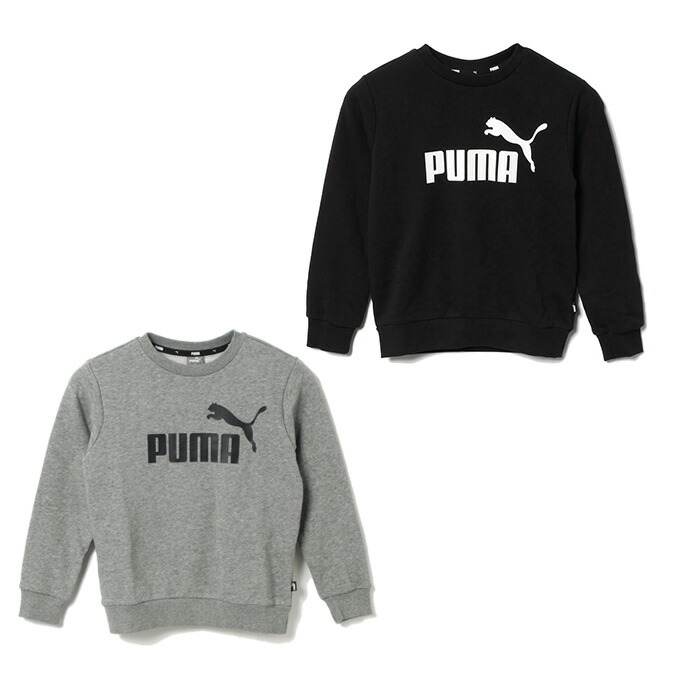 PUMA プーマ ESS NO.1 ロゴ LS Tシャツ キッズ 150 03 ミディアムグレーヘザー 588985 絶品