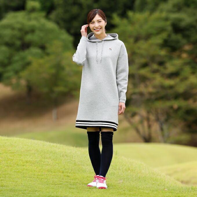 時限度客体商品500円形クーポン印行まん中 アーノルドパーマー Arnold Palmer ゴルフ洋服 衣装 レディース スウェットワンピース Ap2412k01 Suna Es