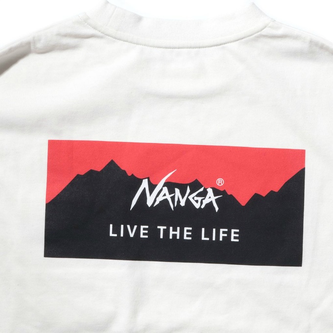 ナン蛾 Nanga 長袖tシャツ メンズ レディース リブザライフロングスリーブティー Live The Life Long Sleeve Tee N1lc Wht Musiciantuts Com