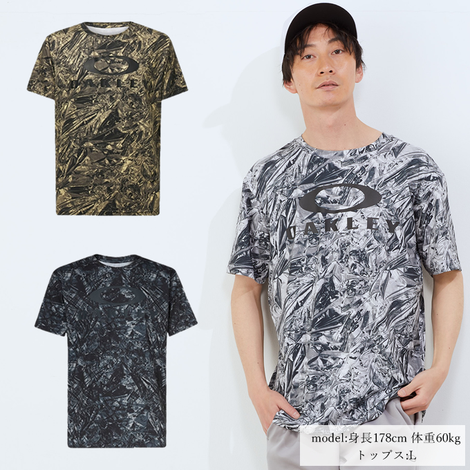 税込) オークリー Tシャツ 半袖 メンズ ENHANCE QD SS TEE GRAPHIC EVO