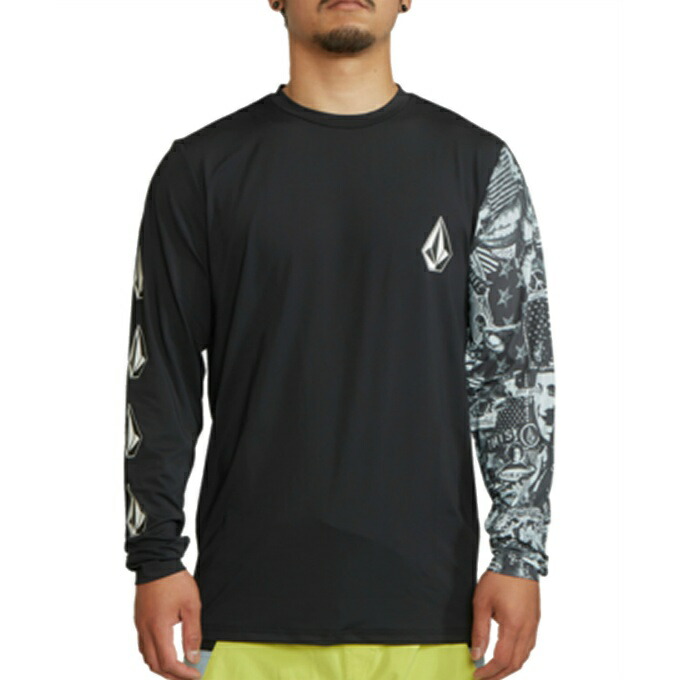 最高の ボルコム Volcom ラッシュガード 長袖 メンズ Iconic Stone Collage Long Sleeve Rashguard 3124 ラッシュガード