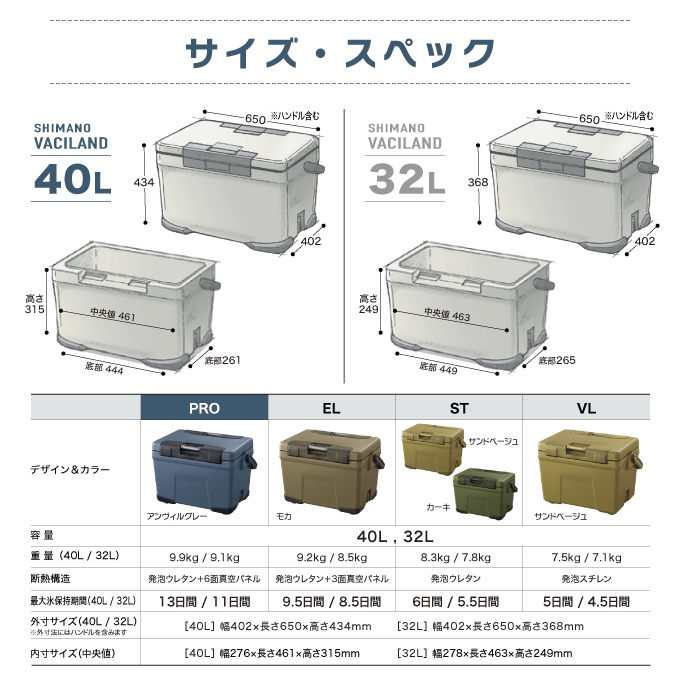 55％以上節約即納 シマノ アイスボックス 40L クーラーボックス PRO