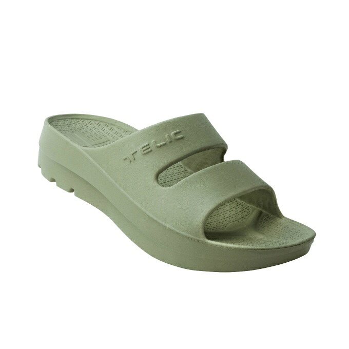 テリック リカバリーサンダル 厚底 メンズ W ダブルストラップ W-STRAP GR TELIC リカバリーシューズ シャワーサンダル スポーツサンダル スライドサンダル