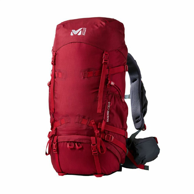 オイルペイント MILLET 登山ザック SAAS FEE 50LサイズS レインカバー