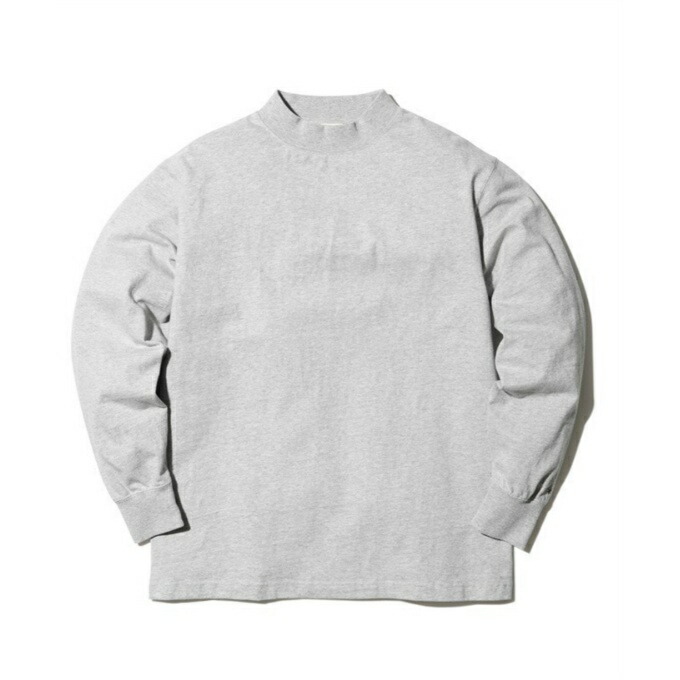 スノーピーク Tシャツ 長袖 メンズ RecycledCottonHeavyMockneckL/S Tshirt 1 M.grey SW-22AU402R MG snow peak