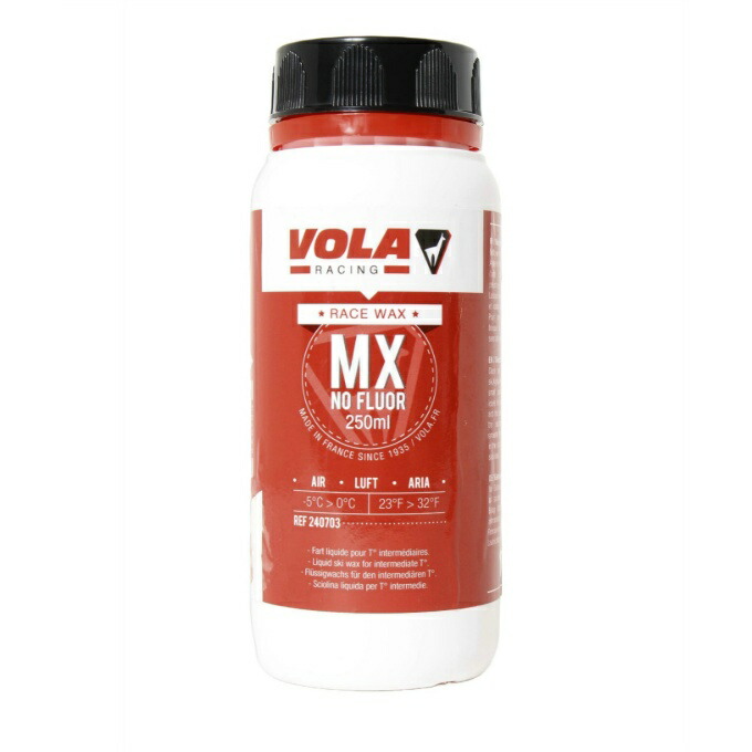 楽天市場】VOLA ボラ MX NO FLUOR 250ml スキー用ワックス WAX