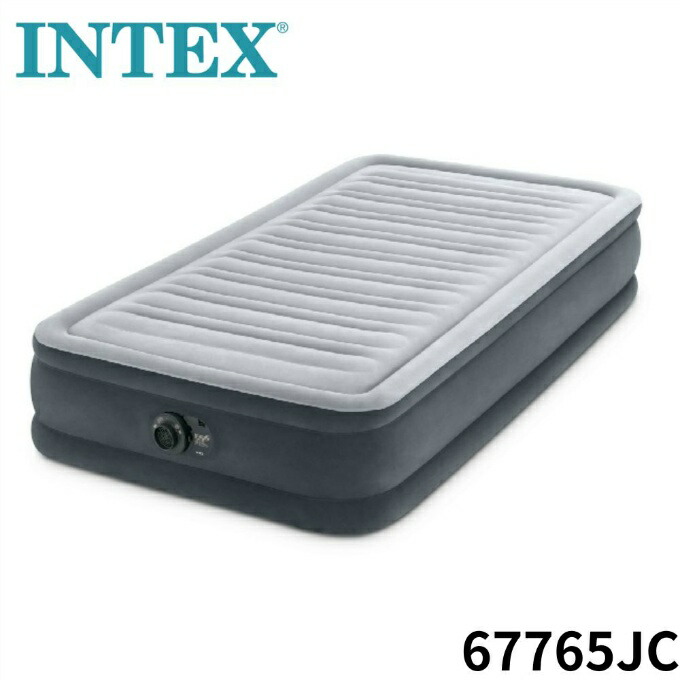 【正規販売店】インテックス INTEX エアーベッド エアベッド コンフォートプラッシュミッドライズ シングル COMFORT-PLUSH MID RISE 67765JC 電動ポンプ 収納 【ご自宅配送限定】‥