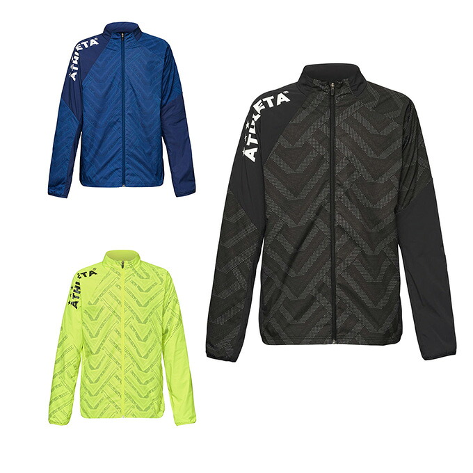 【全商品対象最大10％OFFクーポン！7/19 20:00～7/26 01:59】アスレタ ATHLETA サッカーウェア ウインドブレーカージャケット ジュニア 裏地付きストレッチウインドジャケット Jr 24f 02415J｜ヒマラヤ店