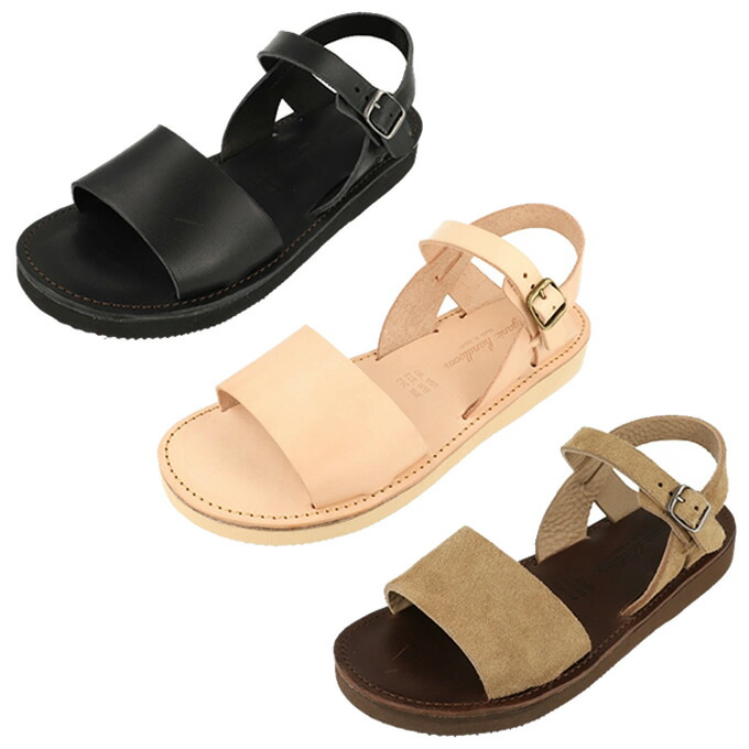 ストラップサンダル レディース レザー 日本製 オーガニックハンドルーム GIEN OH015 (Organic handloom) 【ご自宅配送限定】‥