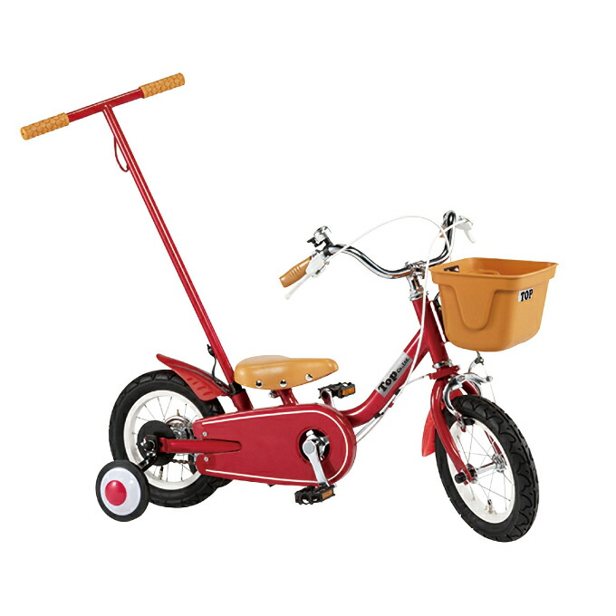 自転車 いきなり自転車 12インチ かじとり式 押し手棒 幼児自転車 YGA307 【メーカー直送】 【ご自宅配送限定】‥|ヒマラヤ店
